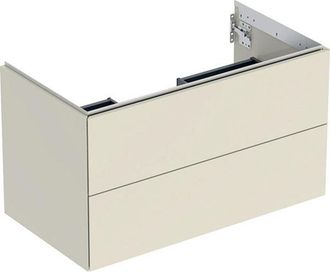 Keramag Geberit One Armoire Sous Lavabo, 2 Tiroirs, 88,8x50,4x47cm