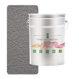 OEM Revestimiento Exterior De Silicona Para Fachadas, Gris Oscuro, 1,5 Mm, Calidad Premium, 15 Kg