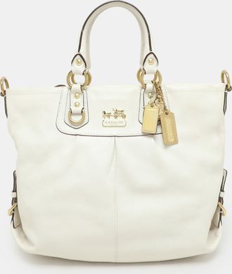 Coach White Leather Julianne Tote