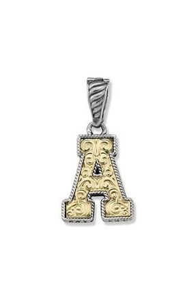 Samuel B. Two-Tone Initial Pendant in Silver/gold A at Nordstrom Rack