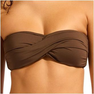 Seafolly Collective Twist Bandeau Bikini-Top f&uuml;r Damen | orange