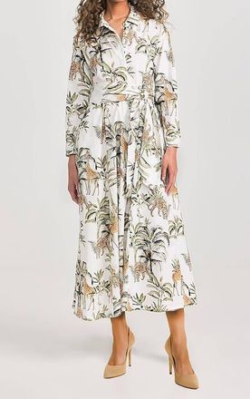 Guadalupe Design Luciana Jungle Dress White at Nordstrom, Size X-Large