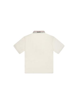 Gucci Boys T-Shirt With Logo Collar New White-Mix Cotton T-Shirts White/mix And Polos