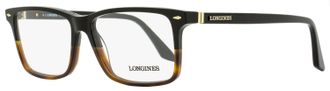 Longines LG5032 Rectangular Acetate Eyeglasses - Black