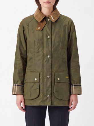 Barbour Giacca Beadnell in cotone cerato con colletto in velluto