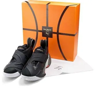 Puma Court x Balmain Black High Risk Red 195683-01