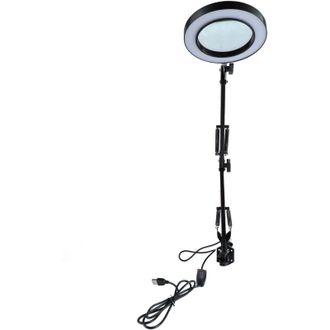 OEM Lupa 10x Con Luz, Lupa Led Flexible, 10 Niveles De Brillo Y 3 Niveles De Ajuste De Color, L&aacute;mpara De Escritorio De Metal Para Lectura Y Salones De Bel