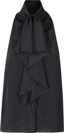 Alberta Ferretti Top con mantella in stretch cady - - Blouses & Shirts - Donna - Nero - S