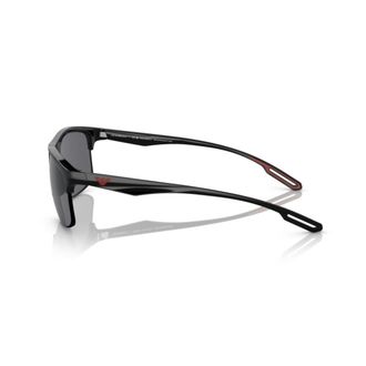 Emporio Armani 4188u Sole Rectangular Propionate Sunglasses with Red Accents