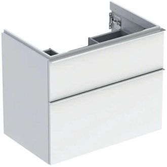 Keramag Geberit Icon Mueble Bajo Lavabo, 2 Cajones, 74x61,5x47,6 Cm