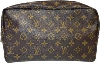Louis Vuitton Pre-owned Clutches, female, Brown, Size: ONE SIZE Pre-owned Trusse Toilette 28 Monogram Clutch Bag