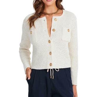 Bishop + Young Dakota Cardigan in Ivory at Nordstrom, Size X-Small
