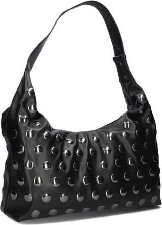 Hvisk Tassen, Dames, Zwart, ONE Size, Wol, Zachte Structuur Schoudertas voor Herfst en Winter