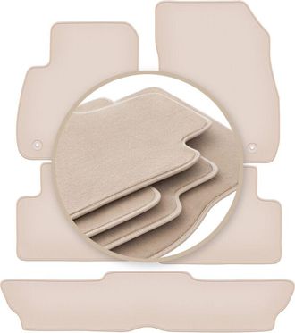 OEM Alfombrillas Premium Beige Para: Opel Zafira C 7 Plazas 2012-2019