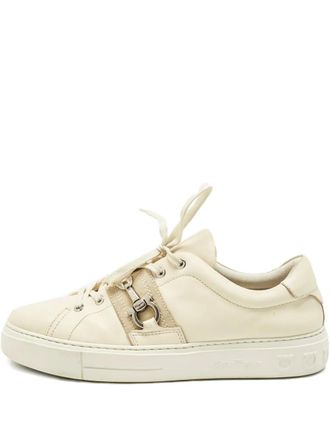 Ferragamo Sultan suede-panel sneakers - Neutrals