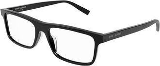 Saint Laurent SL483003 Rectangle Black Acetate Eyeglasses - Black
