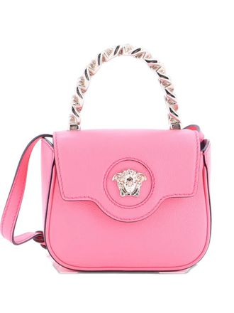 Versace La Medusa Chain Top Handle Bag Leather Small satchel - Roze