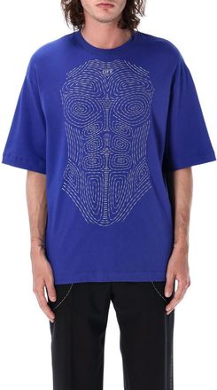 Off-white Royal Blue Logo T-Shirt