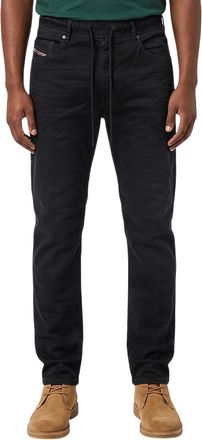 Diesel Black Regular Mid Rise Jeans