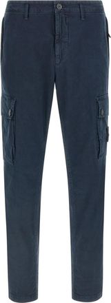 Stone Island Blue Slim Cargo Pants