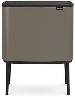 Brabantia Cubo Bo Touch Bin Platinum 11+23 L - 31 61 42