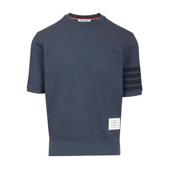 Thom Browne Heren, Tops, Blauw, Maat: 2XL Katoen