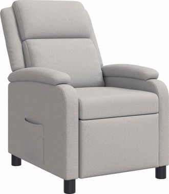 vidaXL Recliner Gris Nube Tela Vidaxl