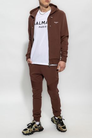 Balmain T-shirt From Organic Cotton, Mens, White