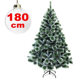 Trade Shop Trade Shop - Albero Di Natale Sintetico 180 Cm Innevato Decorazione Per Casa Scuola Ufficio