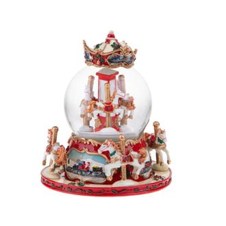 MondoViro Bola de nieve navide&ntilde;a con m&uacute;sica, caja de m&uacute;sica, 19 cm de alto