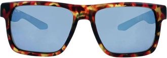 Kreedom Mens Tasmania Polar Sunglasses In Matte Demi - Blue Revo Mirror