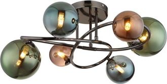 Globo Lighting Globo - Plaf&oacute;n - Riha - Multicolor - Vidrio - &Oslash; 65cm - G9