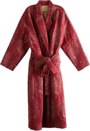 Uma Wang Cicero jas met dubbele rij knopen en ceintuur - Rood