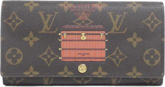 Louis Vuitton Brown Coated Canvas Long Wallet (Bi-Fold) (Pre-Owned)