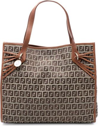 Fendi Pre-owned Fendi Zucchino Canvas Tote Ladies QM1HFSZINH1VAPOM