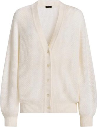 Kiton Fijn Garen Vest - Dames - Vesten - Beige - L - Truien & Vesten