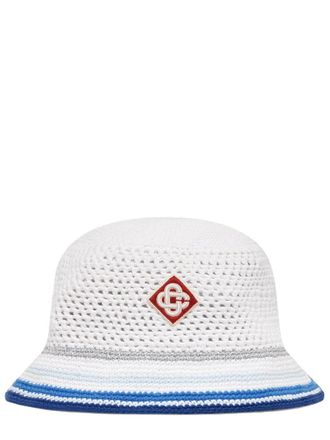 Casablanca Mesh Stripe Hat