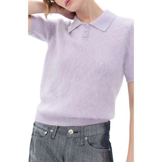 Rag & Bone Jada Brushed Cashmere Polo Sweater in Lvndr at Nordstrom Rack, Size Xx-Small