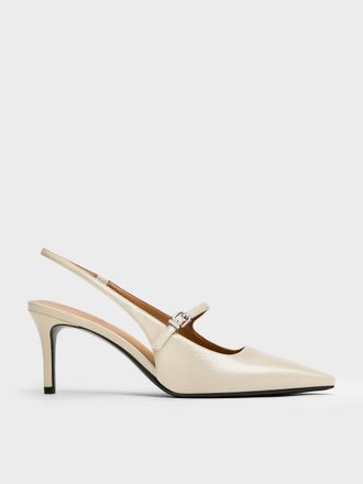 Charles & Keith Pointed Slingback Mary Jane Pumps