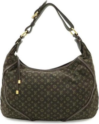 Louis Vuitton Pre-owned Monogram Mini Lin Manon MM Schoudertas - Dames - Vintage Schoudertas - Bruin - ONE Size - Leer - Vintage