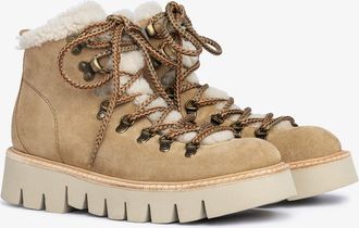Pedro Garcia Fur beige suede boot | Salama | Autumm - Winter 26 |