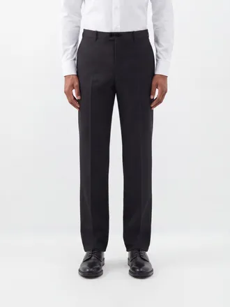 Jil Sander Pantaloni sartoriali slim fit in lana vergine e mohair