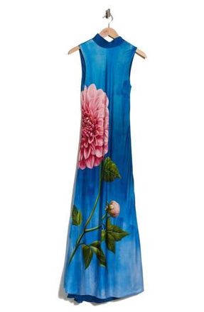 Elie Tahari The Sonja Garden Escape Sleeveless Silk Blend Maxi Dress at Nordstrom Rack, Size 12