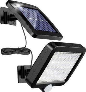 OEM L&aacute;mpara Solar De Exterior Con Sensor De Movimiento, 56 Led, Resistente Al Agua Ip65, Luz Solar De Jard&iacute;n De 120&deg; Con Cable De 5 M