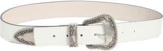 Vince Camuto Western Buckle Belt in White at Nordstrom Rack, Size X-Large