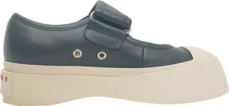 Marni Pablo Mary-Jane Sneakers in Black Nappa Calf Leather