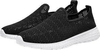 Generic Lightweight Arch Support Sport Shoes for Women UK Fashion Summer New Pattern Solid Color Comfortable Non Lightweight Shoes Plantar Fasciitis Sneakers 