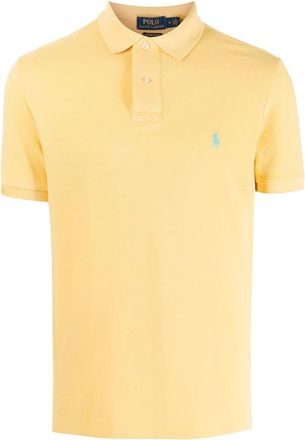 Polo Ralph Lauren Gele Polo Shirt Regular Fit van Katoen - Heren - Polos - Geel - M - Katoen - Tops