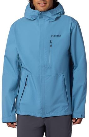 Marmot PreCip Eco Pro Waterproof Hooded Jacket in Summer Storm at Nordstrom, Size Xx-Large