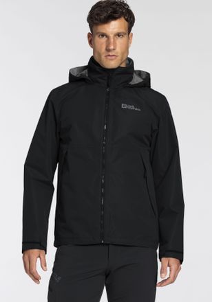 Jack Wolfskin Funktionsjacke JACK WOLFSKIN ELDERBERG, Herren, Gr. XXL, schwarz, Obermaterial: 100% Polyester. Futter: 100% Polyester. Netzfutter: 100% Polyester, ho